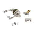 thumbnail image 3 of Hyper Tough Non-Locking Hall and Closet Lever in Satin Nickel with Round Rosette, 3 of 7