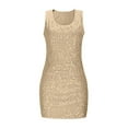 thumbnail image 4 of HXWCHs Elegant Sequin Vest and Skirt Two Piece Set for Women formal Evening Party Business Attire Outfit S Gold, 4 of 4
