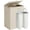 Beige, variant on Dovied 150L Double Laundry Hamper with Lid, 2 Removable Washing Bags with Handles, Large Clothes Sorter for Easy Separation (Beige)