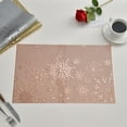 thumbnail image 5 of YIKA Table Mat Solid Color Insulation Mat Placemat Scald Table Mat Christmas Vibe Placemat Rose Gold, 5 of 6