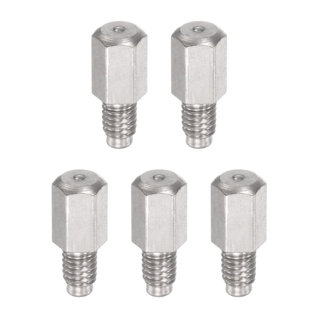 Latón Recta Grasera M3 x 0,5mm Rosca Hidráulicos Engrasadores Montaje Accesorios, 5uds