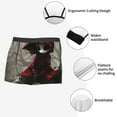 thumbnail image 6 of Bingfone Dark Red Hooded Girl Men's Underwear - Casual Stretch Boxer Briefs-Medium, 6 of 7