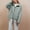 Khaki, variant on HuaLeiMao Womens Winter Jacket Casual Solid Color Quilted Cotton Jacket with Pockets Warm Lapel Button Coat Tops