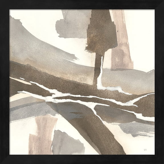 Great Art Now White and Placid I by Chris Paschke Framed Wall Art 13"W x 13"H