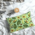 thumbnail image 5 of Yiaed Avocado With Seeds Print Brushed Microfiber Envelope Pillowcases, Standard,Envelope Closure Pillow Cases(No pillow core)-20"x30", 5 of 6