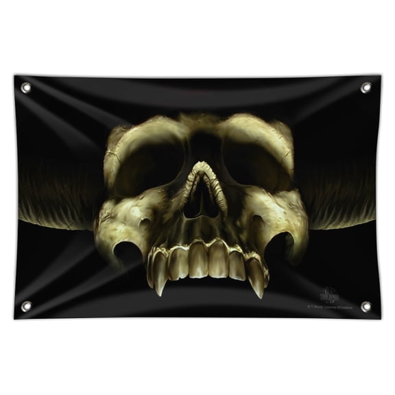 Shadow Skull Monster Horns Fantasy Home Business Office Sign