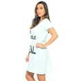 thumbnail image 2 of Cotton Sleep Dress for Women / Nightshirt (Blue - The Struggle is Real, 3X), 2 of 3