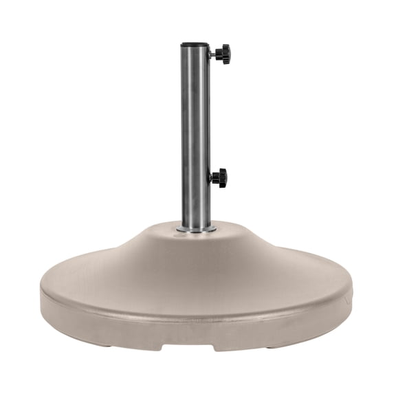 US Weight 120LB Concrete Filled Free Standing Umbrella Base in Beige