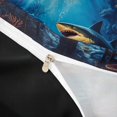 thumbnail image 4 of meiyoeat Ocean Navy Shark Twin Duvet Cover for Men Boys, Kawaii Coastal Animal Twin Bedding, Black Reversible, 2 Pieces, 1 Duvet Cover and 1 Pillowcase, 4 of 6