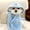 Blue, variant on Ultra-Soft Quick-Dry Pet Bathrobe for Small & Medium Dogs & Cats - All-Season Lightweight Design with Safety Closure, Easy-Button Entryway, Machine Washable, Cozy Fleece-Lined for Warmth, Pet Washrob
