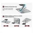 thumbnail image 4 of Foldable Projector Stand Desk, Wall and Ceiling Mount Bracket with 180-Degree Rotation for Home Theater Projector Black, 4 of 7