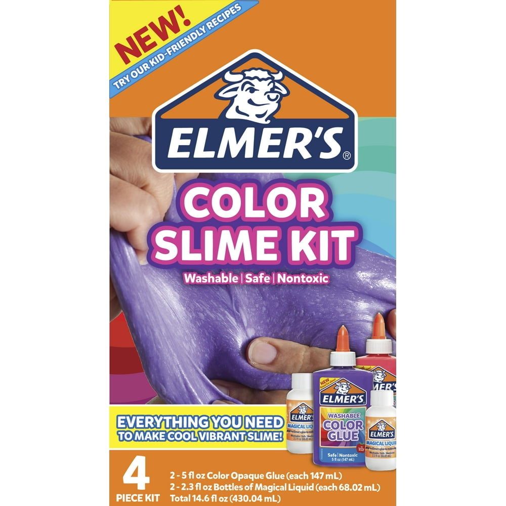 Elmer's Opaque Slime Kit with Magical Liquid, 4 Piece Set