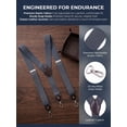 thumbnail image 2 of MOJOGO Vintage Suspenders for Men 1.5 In Y-Back Suspenders for Belt with 3 Supportive Snap Loop Coffee Free Size, 2 of 4