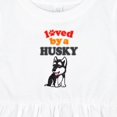 thumbnail image 4 of Inktastic Siberian Husky Dog Puppy Girls Baby Dress, 4 of 5