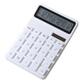 thumbnail image 1 of Methold Calculadora de escritorio con pantalla panorámica precisa de 12 dígitos Calculadora electrónica Calculadora científica Computadoras y accesorios blanco, 1 of 6