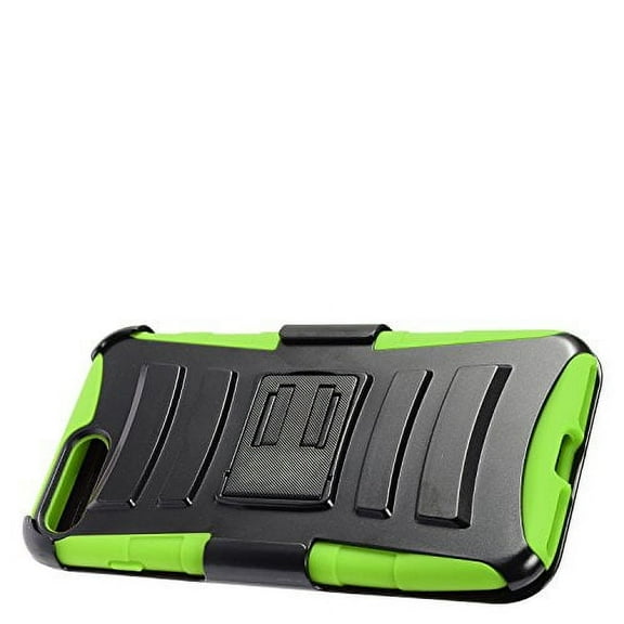 GSA Armor Kickstand Case Holster For iPhone 8 Plus, 7 Plus (5.5") Green Black