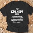 thumbnail image 3 of The Grandpa Code Cool Best Grandfather Humor Joke TShirt, 3 of 6