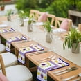 thumbnail image 4 of Blue Purple Lemons Cloth Napkins, Summer Watercolor Italian Style Flower Washable and Reusable Dinner Napkins Set of 2, Table Napkin for Kitchen Party Birthday Wedding Hotel Housewarming 20"x20", 4 of 9