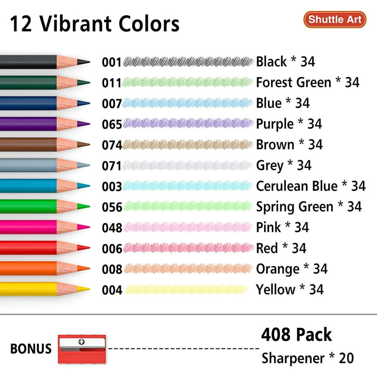 Colored Pencils - Set of 180 — Shuttle Art