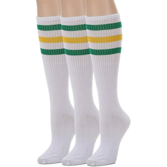 3 Pairs Over the Calf Tube Socks