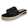 thumbnail image 1 of Juosiy Sandales à Plateforme Compensée pour Femmes Bout Ouvert Décontracté Été Classique Plage Mules Chaussures, 1 of 5