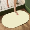 thumbnail image 4 of Diatomite Bathroom Floor Mat - Super Absorbent & Quick Drying Non-Slip Rubber Backing Modern Design for Shower & Sink Areas Polyester, Yellow, JKODE, 4 of 8