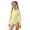 X324 Light Yellow, variant on Girls Swim Wear Solid Color Long Sleeve Mandarin Collar Swimsuits Summer Smooth Girls Swimsuits Size 3-4 Years Pink