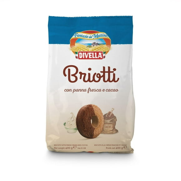 Divella Briotti Biscuits Italiennes avec crème at cacao 400g