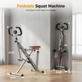 thumbnail image 5 of Squat Machine,  Capacity Glute Workout Equipment for Home, Full Body Exercise Rower with Adjustable Resistance, Foldable Glute Exercise Machine, 5 of 7