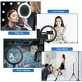 thumbnail image 3 of BESTOPE 12" Selfie Ring Light Fill Light - Dimmable LED for Live Stream/Makeup/YouTube Video 2 Tripod Stands & 2 Phone Holders & 3 Color Modes, 3 of 7