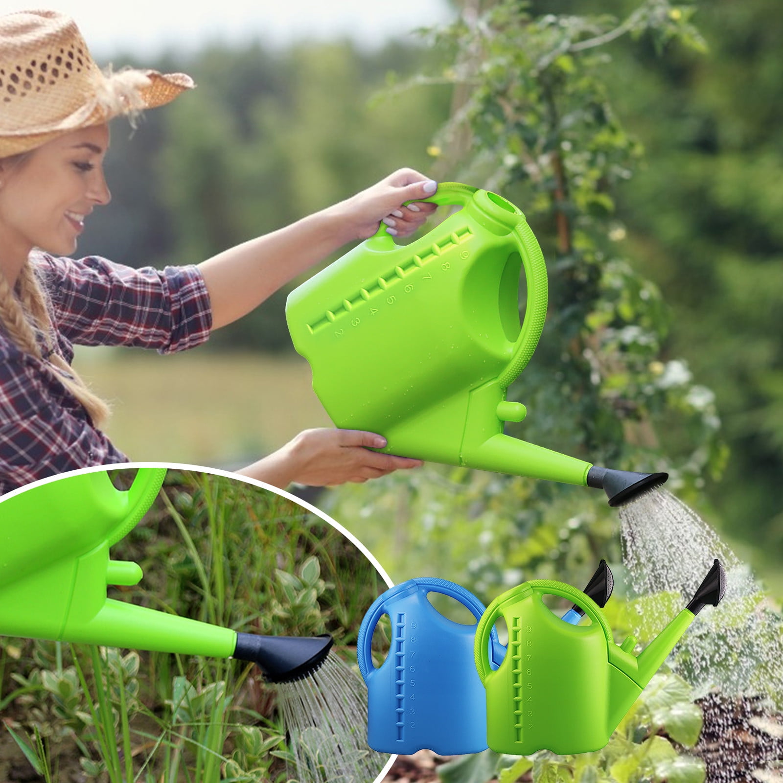 OAVQHLG3B Plastic Watering Can, Garden Watering Cans Outdoor Plant