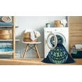 thumbnail image 2 of Ahgly Company Machine Washable Indoor Round Transitional Blue Ivy Blue Area Rugs, 8' Round, 2 of 7