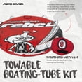 thumbnail image 2 of Airhead Rebel 54" 1 Person Durable Towable Tube Kit with Rope and 12V Pump, 2 of 12
