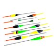 thumbnail image 1 of Advancent 10 unids/set flotador de pesca Bobbers de pesca boya Vertical Balsa flotador para pesca de carpa aparejos de pesca Pescar, 1 of 6