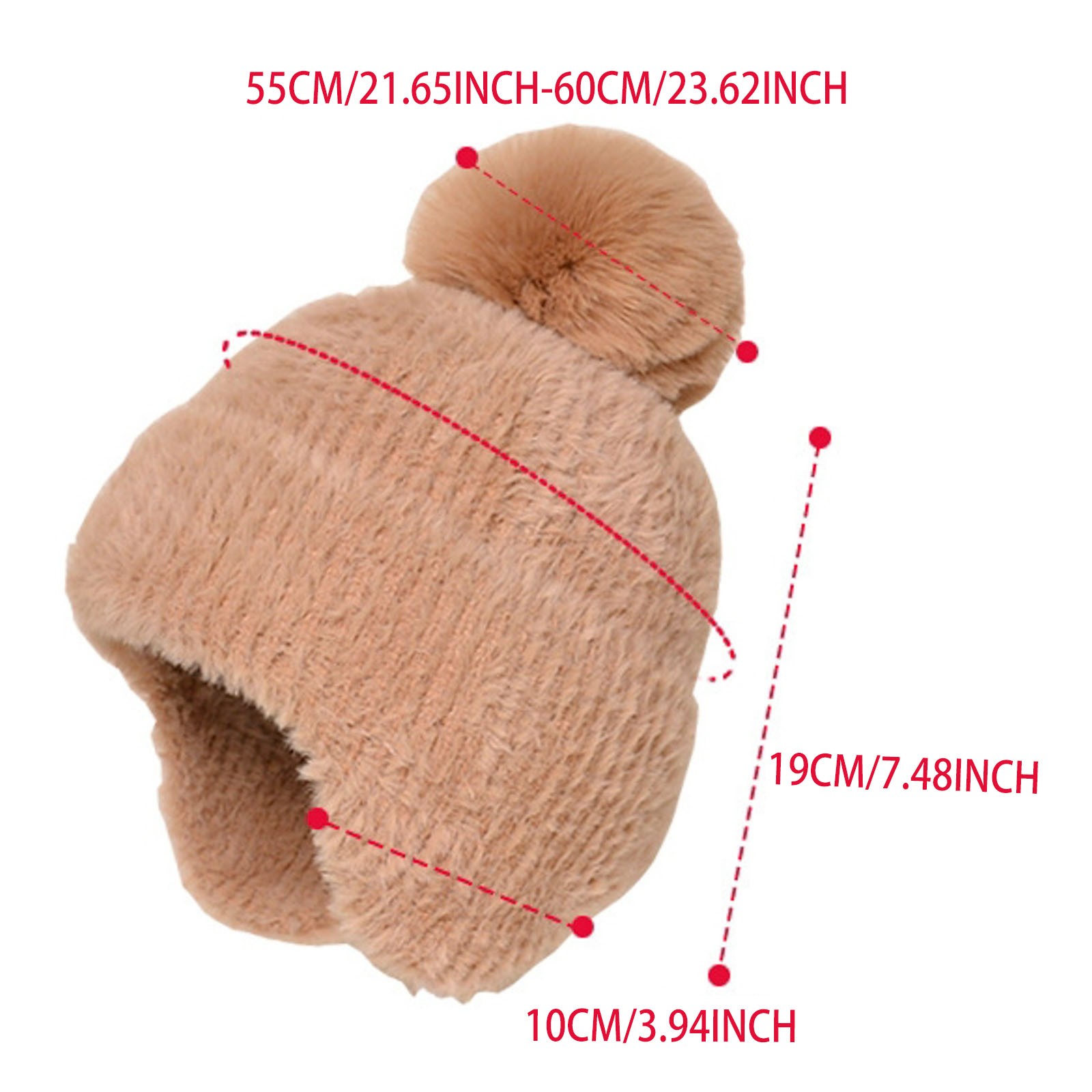 Tanhomme Satin Lined Winter Hats,Silk Lined Knit Soft Warm Hat Women's Fashionable And Versatile Dome Ear Knitted Hat To Keep Out The Cold