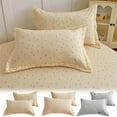 thumbnail image 6 of 48x74cm Queen Pillow Cases Set of 2, Multicolor Knitted Cotton Pillowcase Dormitory Pillowcase, Ultra Soft Comfortable Hotel Quality Pillowcase Covers, Machine Washable Pillow Protectors, 6 of 6