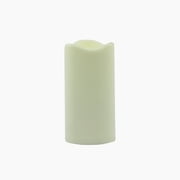 Flame Glow 2.9 x 5.9 inch Plastic Flameless LED Pillar Candle, Ivory, Single Pack