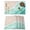 Turquoise, variant on Table Placemats Set of 4,Blue Gradient Ocean Sea Wave Non-Slip Kitchen Dining Tables Place Mat,Summer Beach Theme Washable Table Mats for Home Dinner Holiday Party Banquet