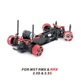 thumbnail image 3 of RC Car Bottom Chassis Plate, 2 Layer Hollow Design CNC Machined Wearproof RC Drift Racing Chassis  for RC Vehicle Black,Silver SSG, 3 of 8
