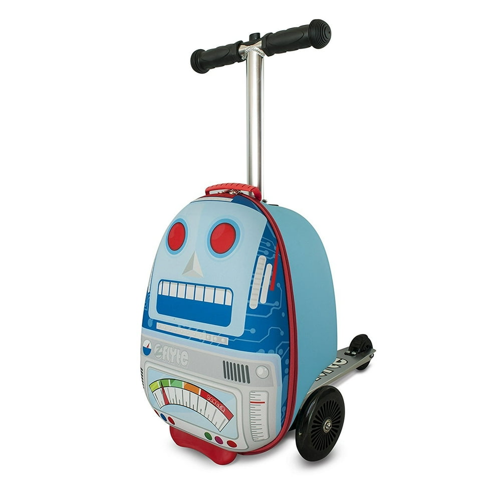 Flyte Zinc Flyte Kids Luggage Scooter 15" Carryon Sparky the Robot