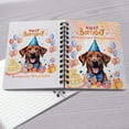 thumbnail image 4 of Watercolor Rhodesian Ridgeback Happy Birthday Celebration Balloons Gift Party Spiral Bound Journal Ridgebacks Dog Lover Gifts 5x7in Spiral Notebook - 00028, 4 of 5