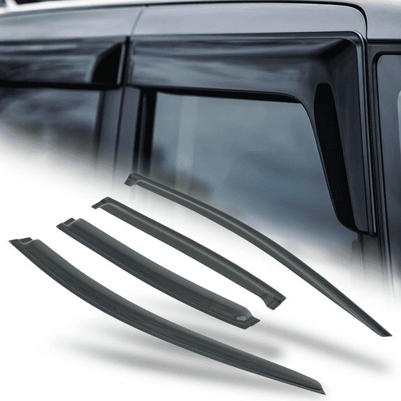 M-AUTO 4Pcs Tape-On Window Visor Shade Vent Sun Rain Deflector Guard for 2008 2009 2010 2011 2012 Chevy Malibu