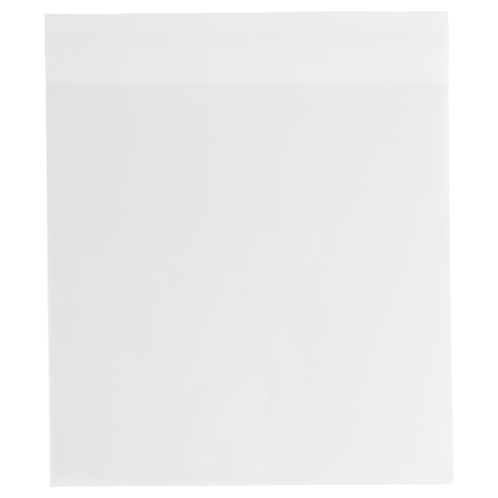 JAM Paper Cello Sleeves, 8.625 x 8.625, Clear, 100/Pack, Peel & Seal