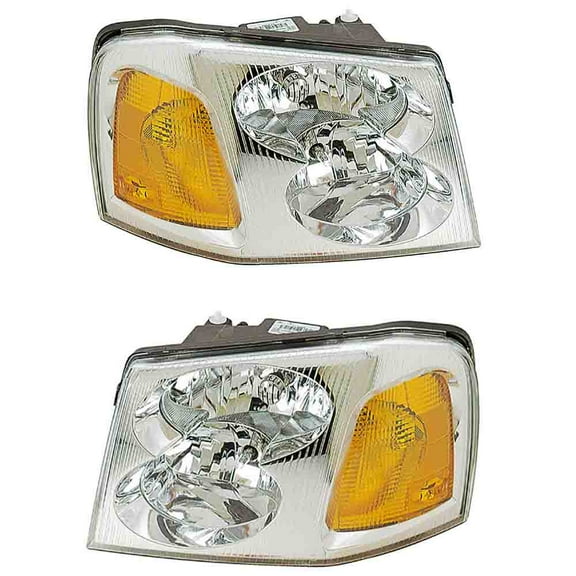 For GMC Envoy XL 2002 2003 2004 2005 2006 2007 2008 2009 Pair Headlights - BuyAutoParts
