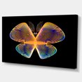thumbnail image 3 of Design Art - Papillon Fractal Bleu Jaune dans le Noir, 3 of 4