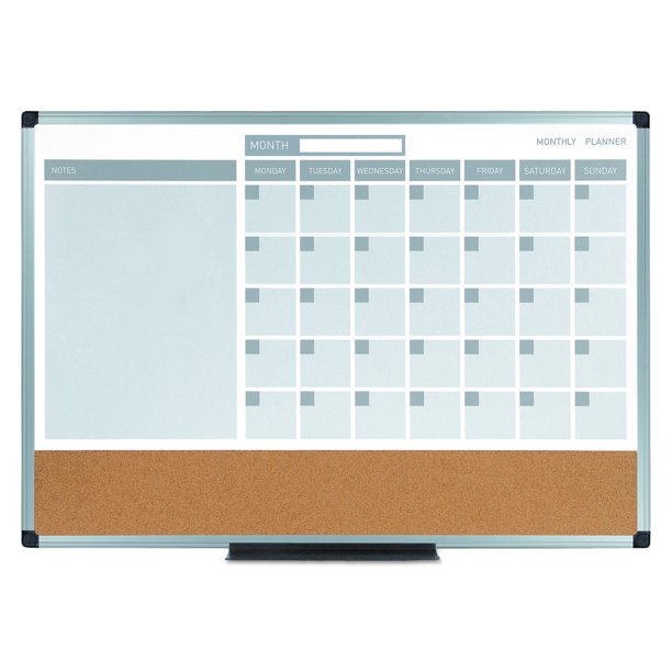 Mastervision 3-in-1 Calendar Planner Dry Erase Board 24 x 18 Aluminum Frame MB3507186 - Walmart.com mastervision-3-in-1-calendar-planner-dry-erase-board-24-x-18-aluminum-frame-mb3507186-walmart-com