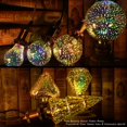 thumbnail image 3 of AMERTEER Infinity 3D Fireworks Effect LED Light Bulb  Colorful Unique Disco lamp  E27 Base  Multicolor Decorative Light Bulb for Christmas Fun Party  Bar  Balcony  Wedding  Garden Decor, 3 of 5
