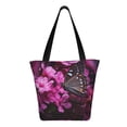 thumbnail image 3 of Fotbe Pink Blossoms Butterfly Pattern Beach Tote,Shoulder Handbag,Spacious Tote Bag,Lightweight Travel Bag,Versatile Shopping Bag, 3 of 9
