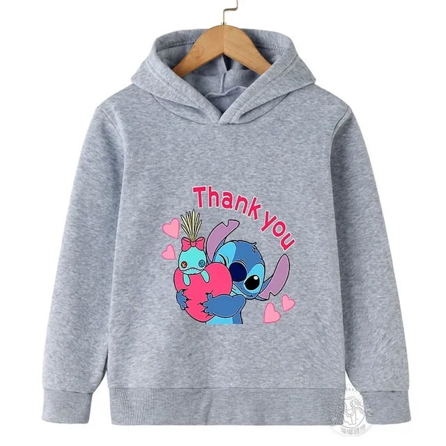 Printemps Automne Disney Stitch Mode de Rue Chandail pour Garçons et Filles Chandail de Sport pour Enfants Extérieur Enfants Chandail à Capuchon l'Image color2 110