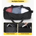 thumbnail image 4 of Bolsa de lona Vorspack plegable ligera de 60 litros, color negro, 4 of 7